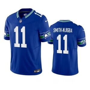 Mens/Youths Select Jaxon Smith-Njigba Stitched Vapor Jersey Royal Blue